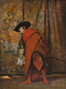 Polonius bag scenen - Jehan Georges Vibert — visning af kunstværket