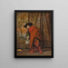 Polonius bag scenen - Jehan Georges Vibert — indrammet kunstværk på væggen