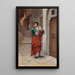 Toreador espagnol med blomster - Jehan Georges Vibert — indrammet kunstværk på væggen