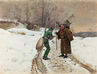 La Fourmi og fluen - Jehan Georges Vibert — visning af kunstværket