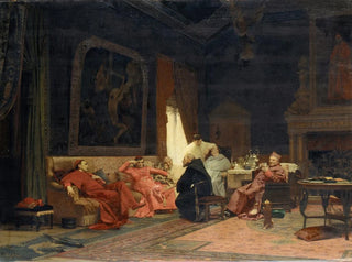 Les aventures du missionnaire - Jehan Georges Vibert — visning af kunstværket