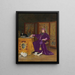 La Colère de l'évêque - Jehan Georges Vibert — indrammet kunstværk på væggen