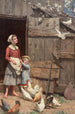 La Colombe blanche - Jennie Augusta Brownscombe — visning af kunstværket