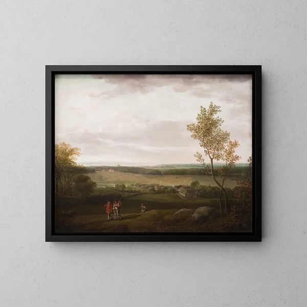 Vue de la campagne près de Jgerspris - Jens Juel — indrammet kunstværk på væggen