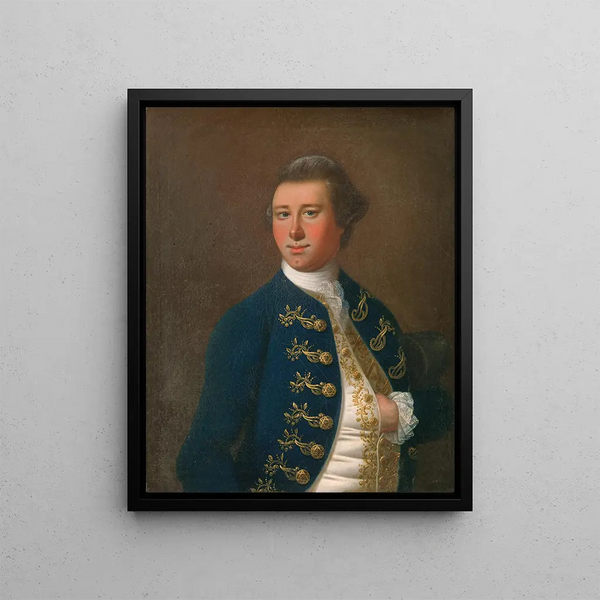 John Dart - Jeremiah Theus — indrammet kunstværk på væggen