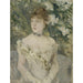 ung kvinde i baldragt - Berthe Morisot — vist i et interiør