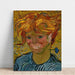 Reproduktion af maleriet af den unge mand med blåklokke - Vincent van Gogh
