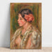 Reproduktion af maleriet Ung kvinde med rosen - Pierre-Auguste Renoir