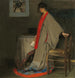 en ung kvinde i kimono - Alfred Henry Maurer — visning af kunstværket