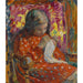 Reproduktion af maleriet "Jeune fille cousant" - Henri Lebasque
