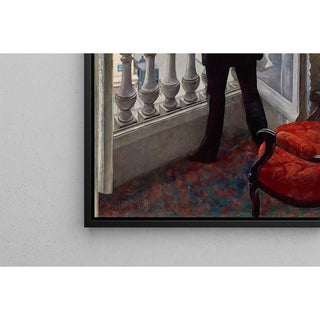 Jeune homme à sa fenêtre - Gustave Caillebotte | Reproduction Tableau Décoration murale affiche copie