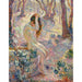 Reproduktion af maleriet af et ungt nøgne siddende ved en brønd - Henri Lebasque