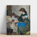 Reproduktion af maleriet af unge piger med hund (To af Alexandres døtre, Alexandre Natanson) - Pierre Bonnard