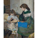 Reproduktion af maleriet af unge piger med hund (To af Alexandres døtre, Alexandre Natanson) - Pierre Bonnard