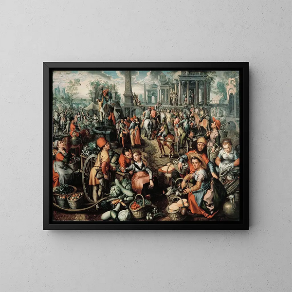 Joachim Beuckelaer — indrammet kunstværk på væggen