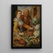 Vendeuse de légumes - Joachim Beuckelaer — indrammet kunstværk på væggen