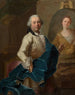 Selvportræt af maleren, der maler sit ægtefælles portræt Angélique Louise Hélène Dessaulx - Joachim Rupalley — visning af kunstværket