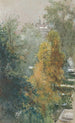 Vue sur des arbres et des bâtiments - Joan Berg — visning af kunstværket