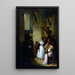 Danse en intérieur - Joaquín Domínguez Bécquer — indrammet kunstværk på væggen