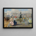 La Place de la Concorde - Joaquín Pallares Allustante — indrammet kunstværk på væggen