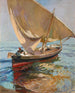 Sentier de pêche de Valence Départ en mer Valence - Joaquín Sorolla — visning af kunstværket