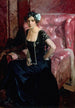 Clotilde i aftenkjole - Joaquín Sorolla — visning af kunstværket