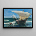 På kysten af Valence - Joaquín Sorolla — indrammet kunstværk på væggen