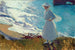 Mara på stranden i Biarritz eller modlys - Joaquín Sorolla — visning af kunstværket