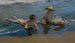 Børn, der leger på stranden - Joaquín Sorolla — visning af kunstværket