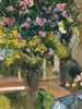 Laurbærroser i gården ved kunstnerhuset - Joaquín Sorolla — visning af kunstværket