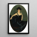 Portrait af Mme Esperanza Conill De Zanetti - Joaquín Sorolla — indrammet kunstværk på væggen