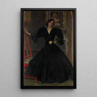 Joaqun Sorolla - Seora de Sorolla Clotilde Garca del Castillo 18651929 in Black.webp