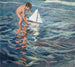 Le petit bateau à voile - Joaquín Sorolla — visning af kunstværket