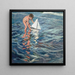 Le petit bateau à voile - Joaquín Sorolla — indrammet kunstværk på væggen
