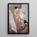 La robe rose après le bain - Joaquín Sorolla — indrammet kunstværk på væggen