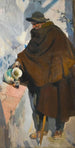 Vieux Castillan se serving vin Den gamle mand fra Castilla - Joaquín Sorolla — visning af kunstværket