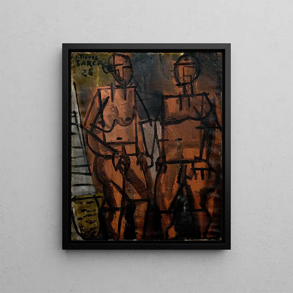 Composition - Joaquín Torres-García — indrammet kunstværk på væggen