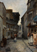 En gade i Landerneau - Johan Barthold Jongkind — visning af kunstværket