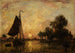 Solnedgang i Holland - Johan Barthold Jongkind — visning af kunstværket