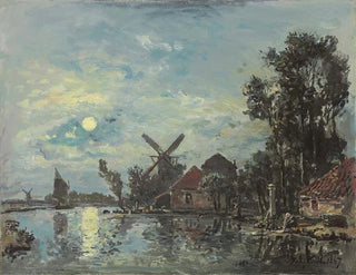 Johan Barthold Jongkind - Effet De Lune Sur Lestuaire Hollande.webp