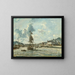 Johan Barthold Jongkind | Entrée du port de Honfleur Maleri — indrammet kunstværk på væggen