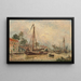 Environs de Dordrecht - Johan Barthold Jongkind — indrammet kunstværk på væggen