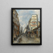 La Rue Saint-Jacques Paris - Johan Barthold Jongkind — indrammet kunstværk på væggen