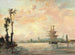 La Seine nær Rouen - Johan Barthold Jongkind — visning af kunstværket