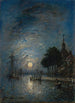 Johan Barthold Jongkind | Maleri Le Port de Dordrecht au crépuscule — visning af kunstværket