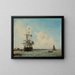 Le Grand Canal de Dordrecht - Johan Barthold Jongkind — indrammet kunstværk på væggen