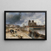 Notre-Dame set fra Quai de la Tournelle - Johan Barthold Jongkind — indrammet kunstværk på væggen