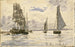 Port de Honfleur - Johan Barthold Jongkind — visning af kunstværket