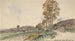 Rute nær Côte-Saint-André - Johan Barthold Jongkind — visning af kunstværket
