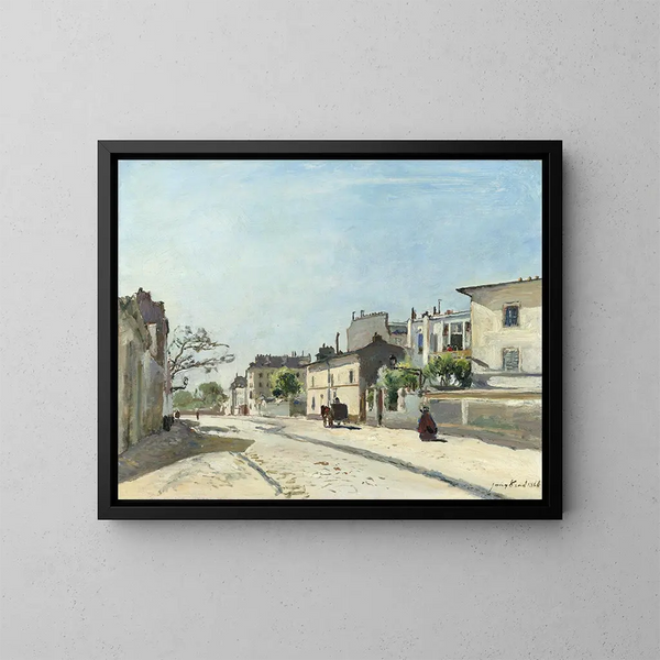 Rue Notre-Dame, Paris - Johan Barthold Jongkind — indrammet kunstværk på væggen